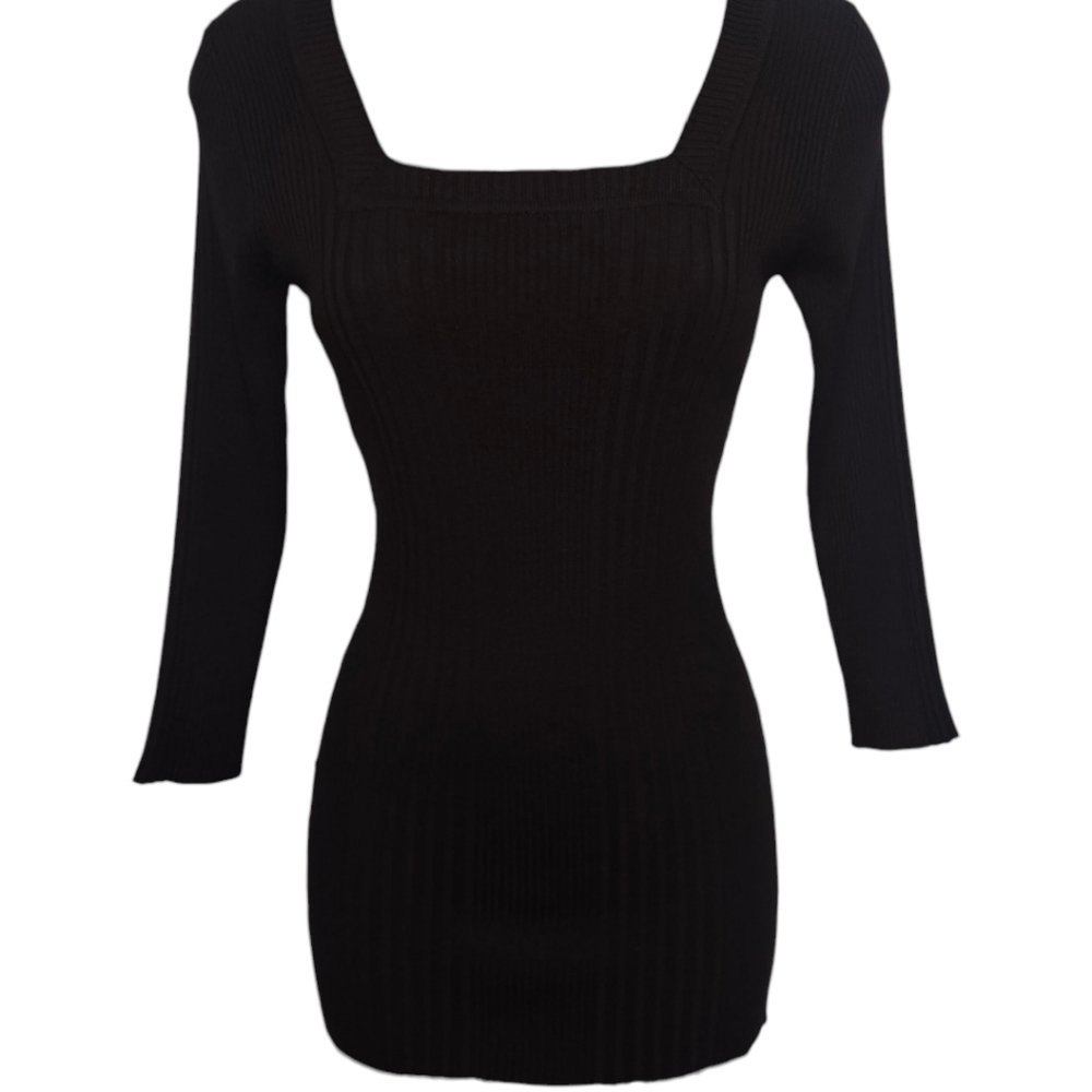 NWT Y2K Deb Say What? Form Fitted Square Neck Top
